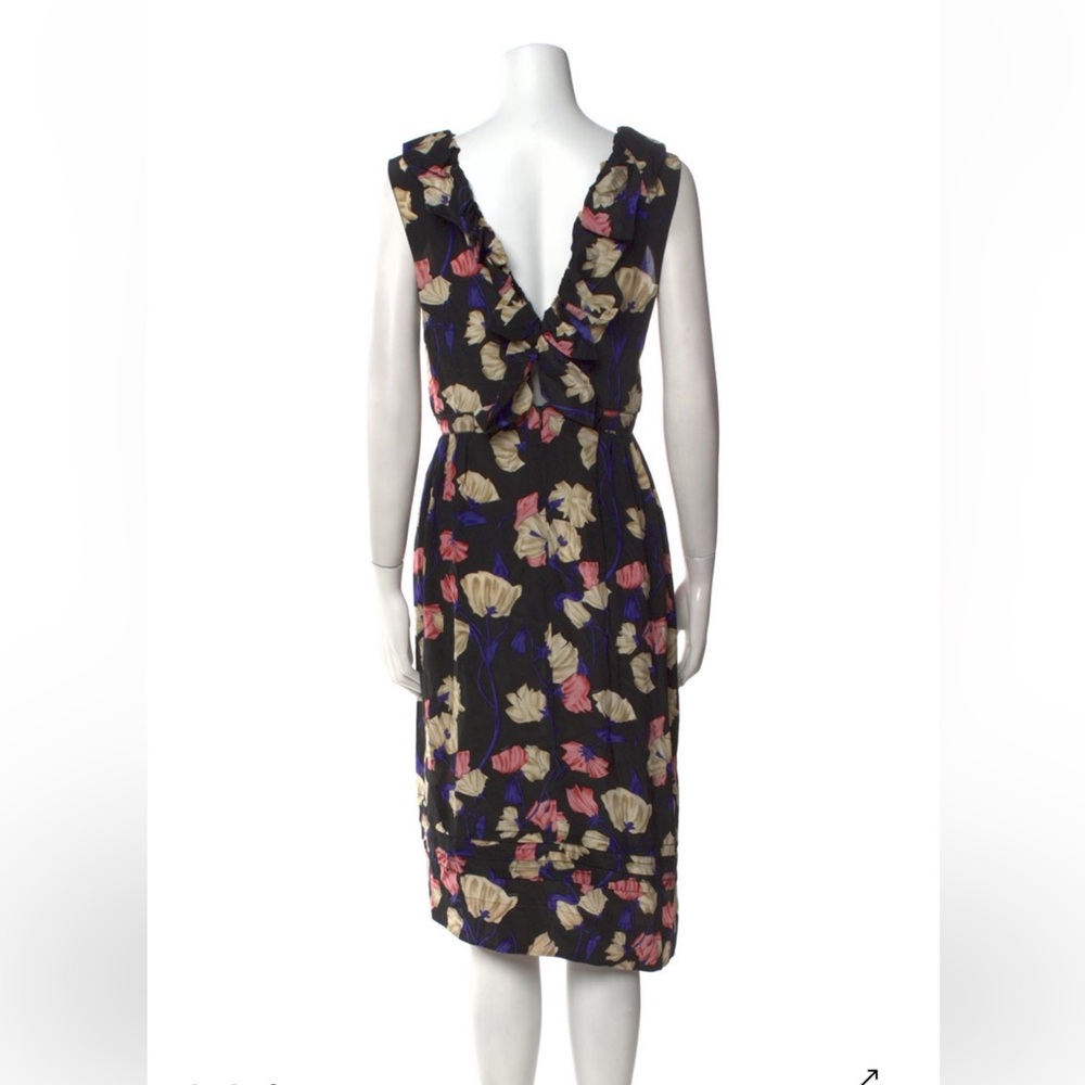 Prada  Floral Midi Dress
